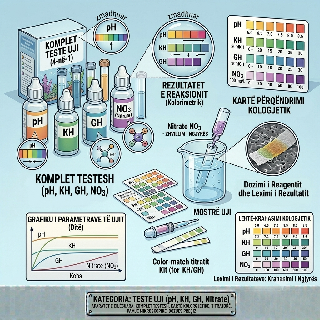 Teste Uji (pH, KH, GH, Nitrate